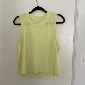 Lululemon neon yellow tank top